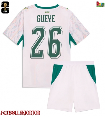Senegal Pape Gueye #26 Hemmakläder Barn VM 2026 Kortärmad (+ Korta byxor)